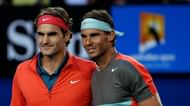 Federer (left) and Nadal